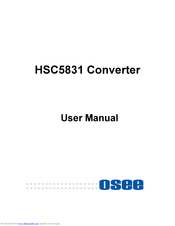 OSEE HSC5831 User Manual