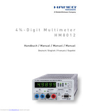 Hameg HM 8012 Manual