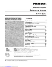 Panasonic CF-45 Series Reference Manual