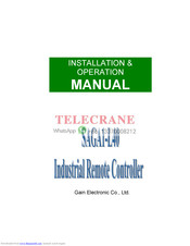 Gain Electronic SAGA1-L40 Installation & Operation Manual