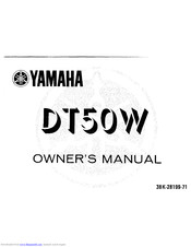Yamaha DT501988 Owner's Manual