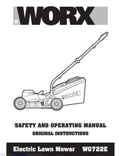 Worx WG722E Safety And Operating Manual Original Instructions