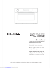 Elba ESO-D2634G Owner's Manual