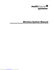 MULTICHANNEL SYSTEMS W4-System Manual