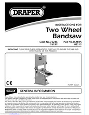 Draper BS250A Instructions Manual
