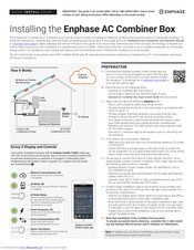 enphase AC Combiner Box Quick Install Manual