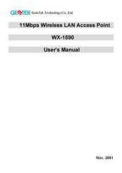 Gemtek Technology WX-1590 User Manual