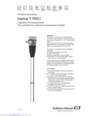 Endress+Hauser Liquicap T FMI21 Technical Information