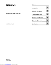 Siemens RUGGEDCOM RMC40 Installation Manual