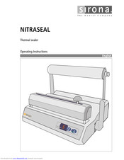 Sirona NITRASEAL Operating	 Instruction