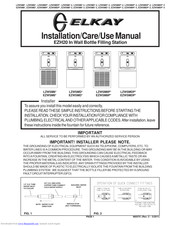 Elkay EZH20 EZWSM8P* Installation, Care & Use Manual