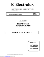 Electrolux KELVINATOR KSV53HRA Diagnostic Manual