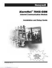 Honeywell AlarmNet 7845i-GSM Installation And Setup Manual