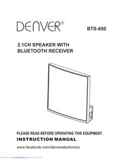 Denver BTS-650 Instruction Manual