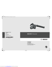 Bosch GBL 800 E Professional Original Instructions Manual