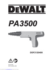 DeWalt PA3500 Translation Of The Original Instructions