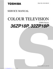 Toshiba 32ZP18P, 36ZP18P Service Manual