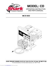Shark CD-3022 Operating Instructions And Parts Manual