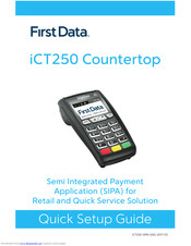 FirstData iCT250 Countertop Quick Setup Manual