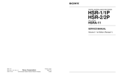 Sony HSR-2P Service Manual