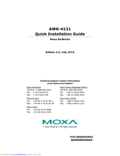 Moxa Technologies AWK-4131 Quick Installation Manual