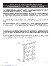 DaVinci 4426 Assembly And Operation Manual