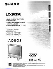 Sharp Aquos LC-20S5U Manuals | ManualsLib