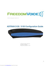 FREEDOM VOICE ADTRAN 3130 Configuration Manual
