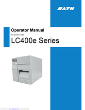 SATO LC400e Series Operator's Manual