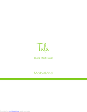 MOBIWIRE TALA Quick Start Manual