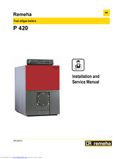 REMEHA P 420 Installation And Service Manual