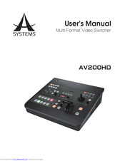 A SYSTEMS AV200HD User Manual