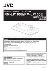 Jvc RM-LP100U Instructions Manual