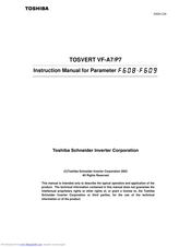 Toshiba TOSVERT VF-P7 Instruction Manual