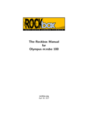 Olympus m:robe 100 Manual