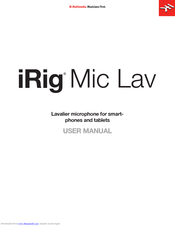 IK Multimedia iRig Mic Lav User Manual