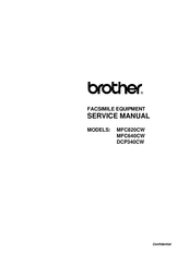 Brother DCP-340CW Service Manual