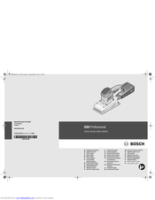 Bosch GSS 280A Professional Original Instructions Manual