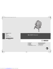 Bosch GLL 3-15 X Professional Original Instructions Manual