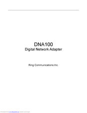 ring DNA100 Manual