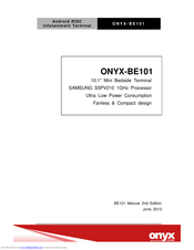 Onyx BE101 Manual