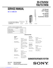 Sony SS-TS6 Service Manual