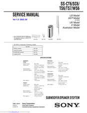 Sony SS-TS7 Service Manual