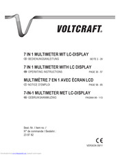 VOLTCRAFT 23 87 82 Operating Instructions Manual