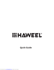 Haweel H1 Quick Manual