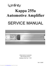 Infinity Kappa 255A Service Manual