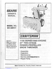 Crafstman 944.5291 81 Owner's Manual