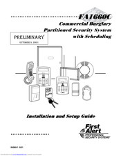 First Alert FA1660C Installation And Setup Manual