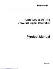 Honeywell UDC 1000 Micro-Pro Product Manual