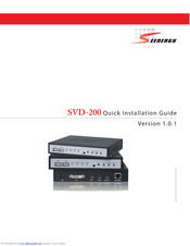 Seenergy SVD-200 Quick Installation Manual